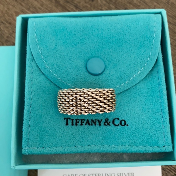 Tiffany & Co. Jewelry - Tiffany & Co Sommerset Silver Mesh Ring
